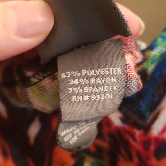 🤯3/$12 Dots Mutli-Colored Keyhole Back Shirt 3X - Picture 6 of 6